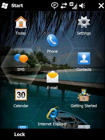 Windows Mobile 6.5 home