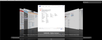 Safari 4 beta bookmark cover flow