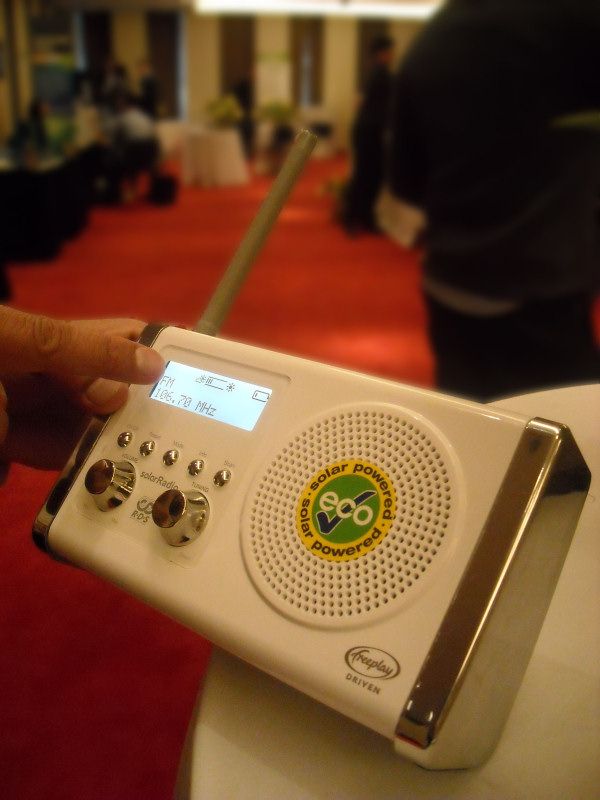The solar radio from the McGraw-Hill Greener Gadgets conference, 2/27/2009