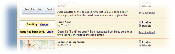 The deeply buried location of the Undo Send option in Gmail