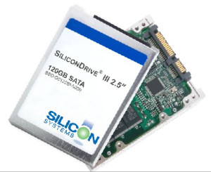 SiliconSystems 120 GB SiliconDrive, now part of the Western Digital arsenal.