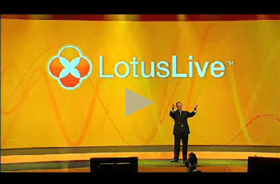 IBM's Lotus General Manager Bob Picciano unveils LotusLive January 19, 2009.