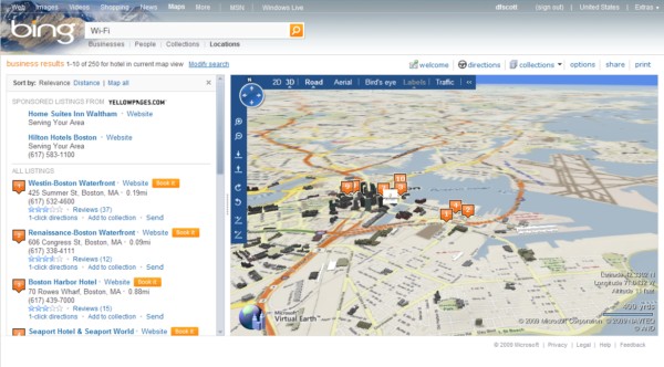 The same could not be said for Bing Maps which, while it let me fly around Boston in 3D like a five year old with a road atlas, zipped me to indeterminate locations based on wild notions about my search queries.