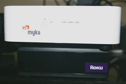 Myka is the same size as Mac Mini, bigger than Roku