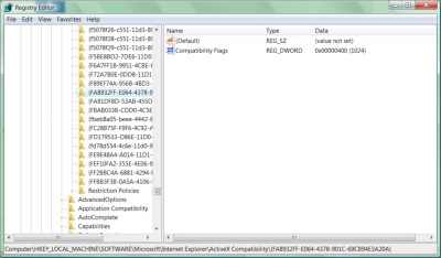 Scanning the Windows System Registry for a CLSID of a vulnerable ActiveX control
