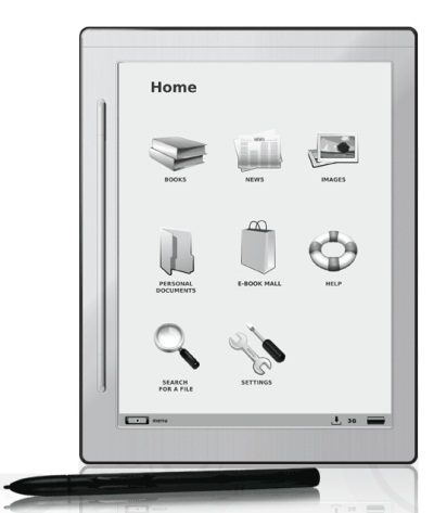 The Irex E-reader, here depicted prior to its official production.