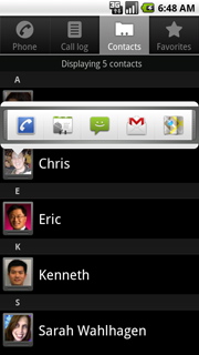 Android 2.0 Eclair Quick Connect