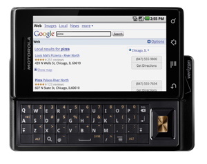 Verizon Droid by Motorola, open