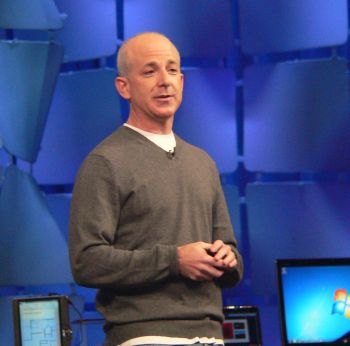 Microsoft Windows Division President Steven Sinofsky during the Day 2 keynote at PDC 2009.