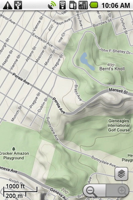 Google Maps for Android with topographical layer