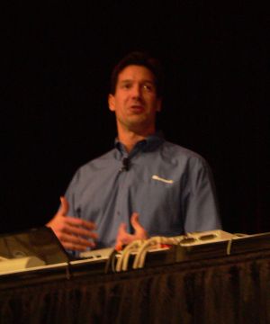 Microsoft Technical Fellow Dr. Mark Russinovich at PDC 2009.