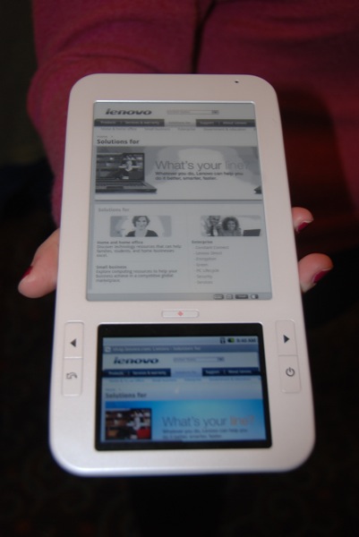 Spring Design's Alex E-Reader - shown by Marvell