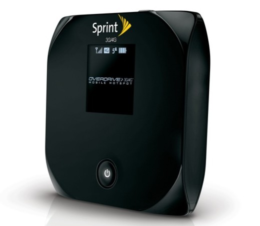 Sierra Wireless' Overdrive 3G/4G portable hotspot, available through Sprint
