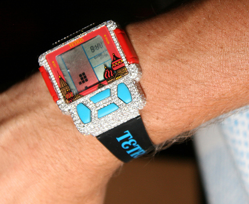 Rob Dyrdek's Iced-out Tiger Tetris watch