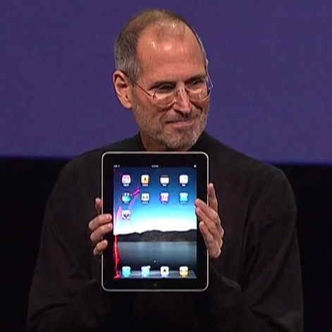 Steve Jobs with iPad