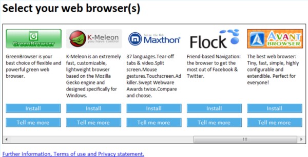 The final browser choice screen, available from browserchoice.eu