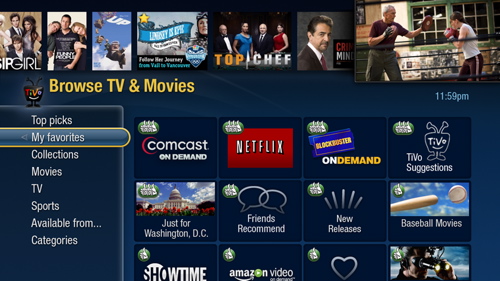 TiVo HD ---My Favorites