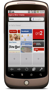 Opera Mini 5 on Android