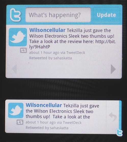 Twitter for Android Widgets (Large and Small)