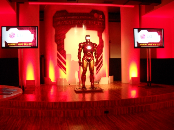 Iron Man 2 was on hand for the launch of LG's Ally Android phone.