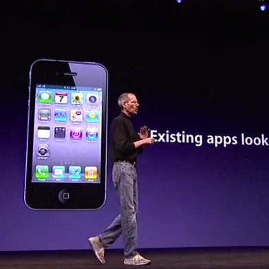 Steve Jobs and iPhone 4