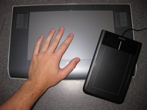 Bamboo size comparison to Wacom Intuos 3