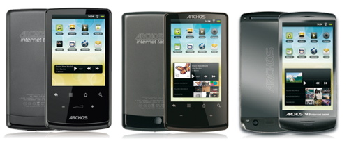Archos Android-powered media players Fall 2010
