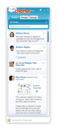 Salesforce Chatter desktop client