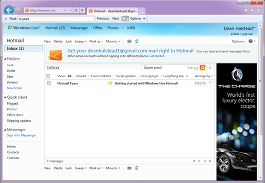 Hotmail becomes 'Web-based Outlook,' sends email from other POP services