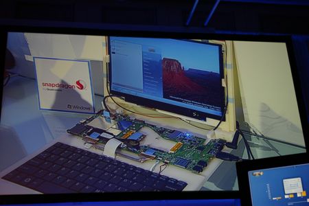 Windows running on Qualcomm's Snapdragon platform
