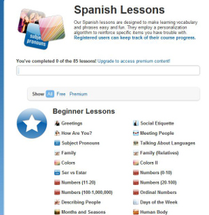 Que Onda Spanish Web App
