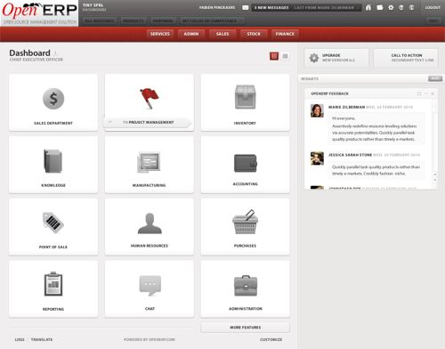 OpenERP Web Interface