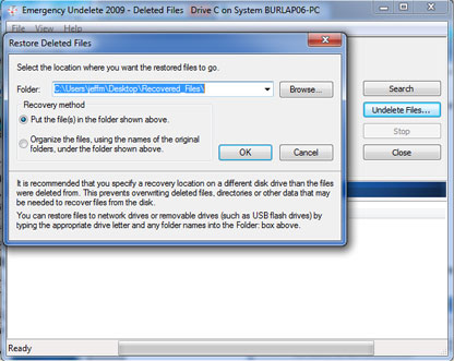Emergency Undelete