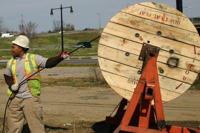 Fiber Optic Cable Spool, Washington DC
