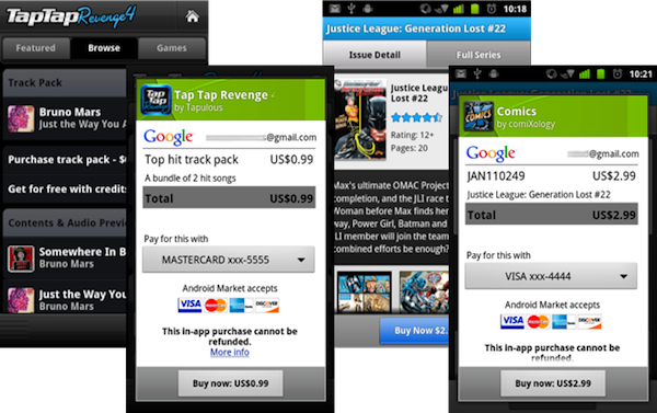 Android in-app billing