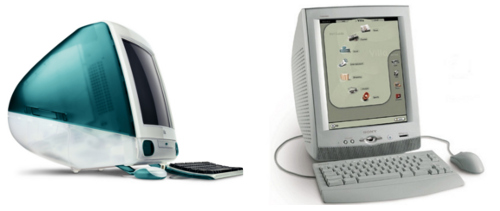Apple iMac (left) vs. Sony eVilla (right)