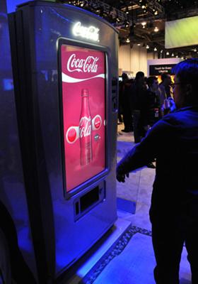 Samsung prototype vending machine at CES 2009