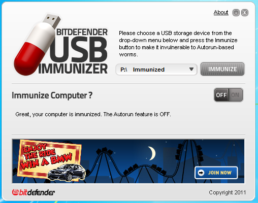 USB Immunizer