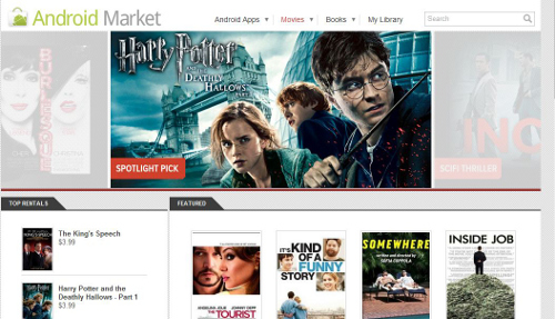 Android Market Movies