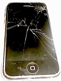 cracked iPhone