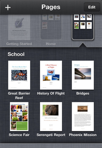 Pages for iPhone