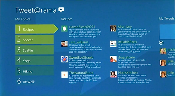 Windows 8 Tweet