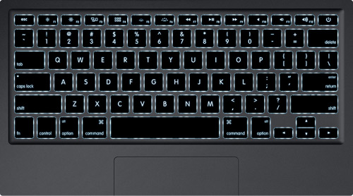 backlit macbook air keyboard