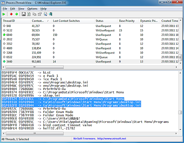 ProcessThreadView