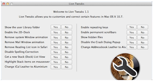 lion tweaks