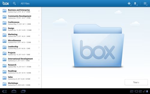 Box for Android Honeycomb