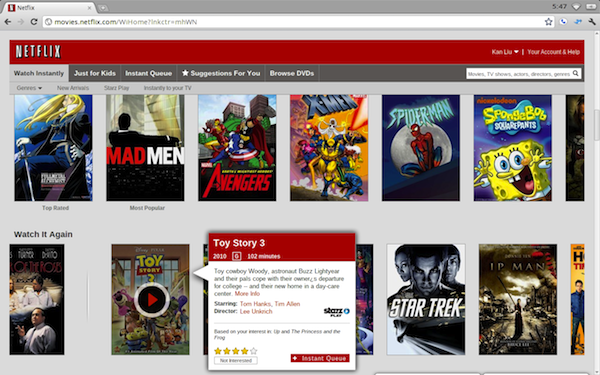 Netflix for Chrome OS