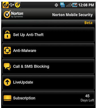 Norton Mobile Security